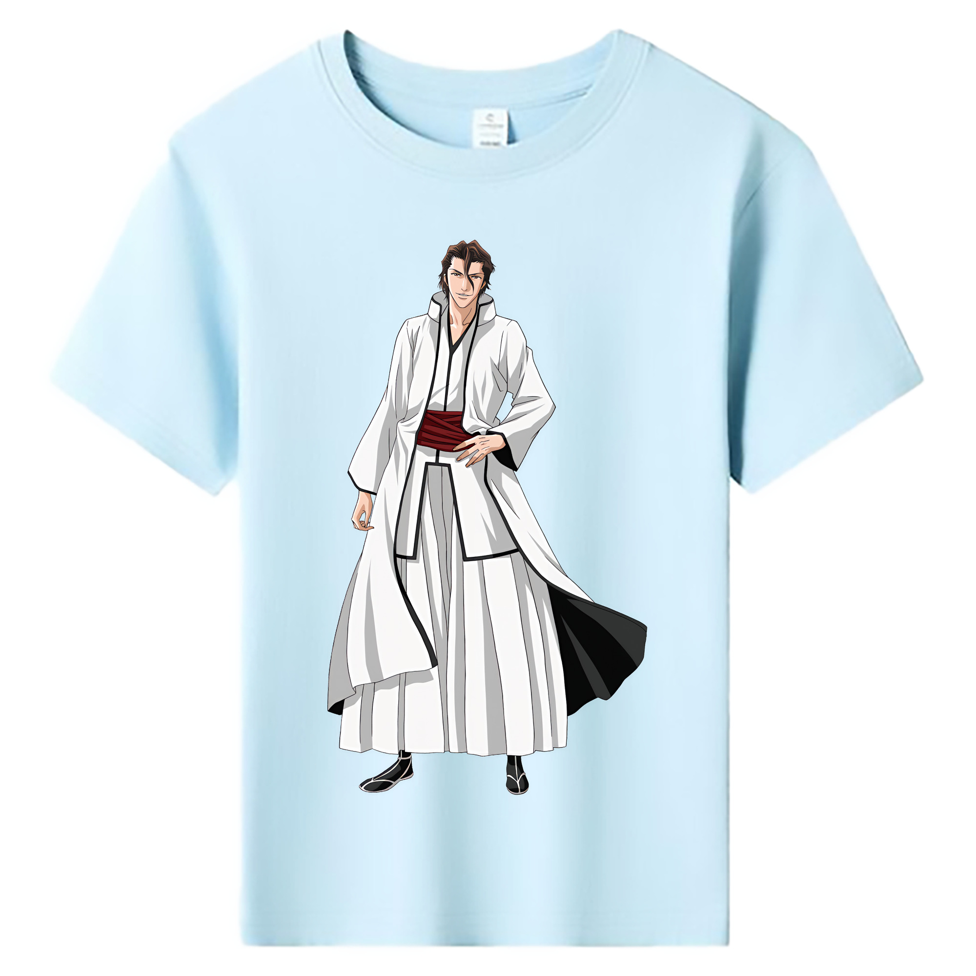 （画像用） ブリーチ 藍染 惣右介（あいぜん そうすけ） BLEACH Aizen Sousuke 綿100％キッズTシャツ（フロントプリント）